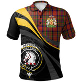 Hepburn Tartan Polo Shirt - Royal Coat Of Arms Style