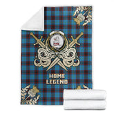 Home Ancient Tartan Gold Courage Symbol Blanket