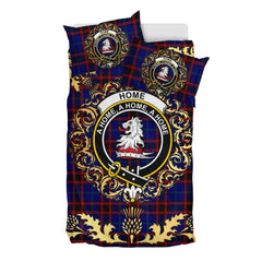 Home Modern Tartan Crest Bedding Set - Golden Thistle Style