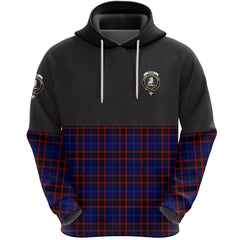 Home Modern Clan Half Of Tartan Hoodie