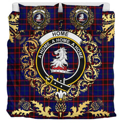 Home Modern Tartan Crest Bedding Set - Golden Thistle Style