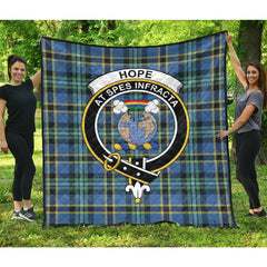 Hope Tartan Crest Quilt