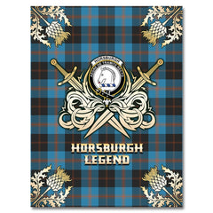 Horsburgh Tartan Gold Courage Symbol Blanket