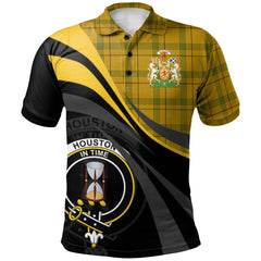 Houston Tartan Polo Shirt - Royal Coat Of Arms Style