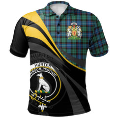 Hunter Ancient Tartan Polo Shirt - Royal Coat Of Arms Style