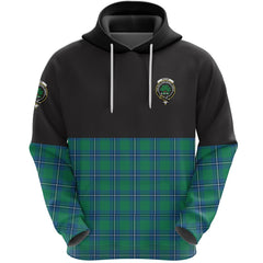 Irvine Ancient Clan Half Of Tartan Hoodie