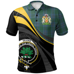 Irvine of Drum Tartan Polo Shirt - Royal Coat Of Arms Style