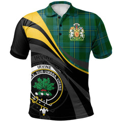 Irving of Bonshaw Tartan Polo Shirt - Royal Coat Of Arms Style