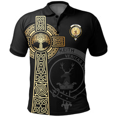 Keith Clan Unisex Polo Shirt - Celtic Tree Of Life
