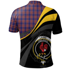 Laing of Archiestown Tartan Polo Shirt - Royal Coat Of Arms Style