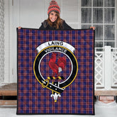 Laing of Archiestown Tartan Crest Quilt
