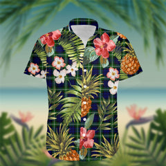Lammie Tartan Hawaiian Shirt Hibiscus, Coconut, Parrot, Pineapple - Tropical Garden Shirt