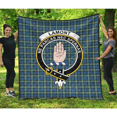 Lamont Ancient Tartan Crest Quilt