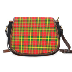 Leask Modern Tartan Saddle Handbags