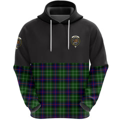 Leslie Hunting Clan Half Of Tartan Hoodie