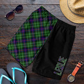 Leslie Hunting Tartan Crest Men's Short - Cross Style