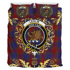 Leslie J Cant Tartan Crest Bedding Set - Golden Thistle Style