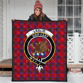 Leslie Modern Tartan Crest Quilt