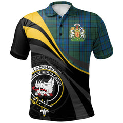 Lockhart Tartan Polo Shirt - Royal Coat Of Arms Style