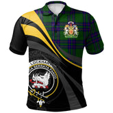 Lockhart Modern Tartan Polo Shirt - Royal Coat Of Arms Style