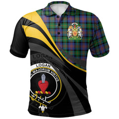 Logan Ancient Tartan Polo Shirt - Royal Coat Of Arms Style