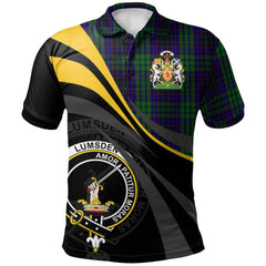 Lumsden Green Tartan Polo Shirt - Royal Coat Of Arms Style