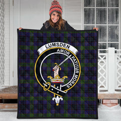 Lumsden Hunting Tartan Crest Quilt