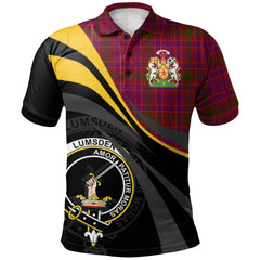 Lumsden of Clova Tartan Polo Shirt - Royal Coat Of Arms Style