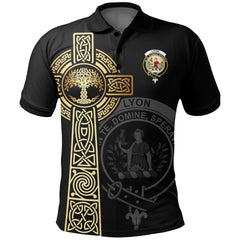 Lyon Clan Unisex Polo Shirt - Celtic Tree Of Life
