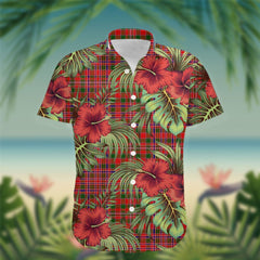 MacAlister Tartan Hawaiian Shirt Hibiscus, Coconut, Parrot, Pineapple - Tropical Garden Shirt