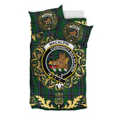 MacAlpin (MacAlpine) 02 Tartan Crest Bedding Set - Golden Thistle Style