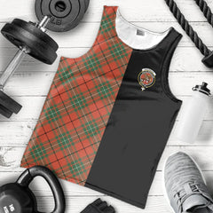 MacAulay Ancient Tartan Crest Men's Tank Top - Cross Style