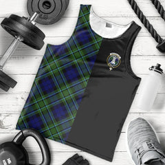 MacCallum Modern Tartan Crest Men's Tank Top - Cross Style