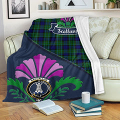 MacCallum Tartan Crest Premium Blanket - Thistle Style