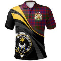 MacColl Hunting Tartan Polo Shirt - Royal Coat Of Arms Style
