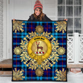 MacCorquodale Tartan Crest Premium Quilt - Gold Thistle Style