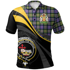MacDonald Ancient Tartan Polo Shirt - Royal Coat Of Arms Style
