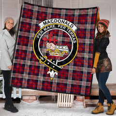 MacDonald Dress Irish Tartan Crest Quilt
