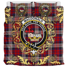 MacDonald Dress Irish Tartan Crest Bedding Set - Golden Thistle Style