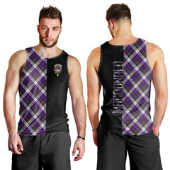 MacDonald Dress Modern Tartan Crest Men's Tank Top - Cross Style