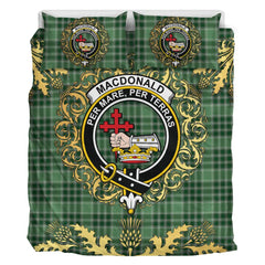 MacDonald Lord of the Isles Hunting 01 Tartan Crest Bedding Set - Golden Thistle Style