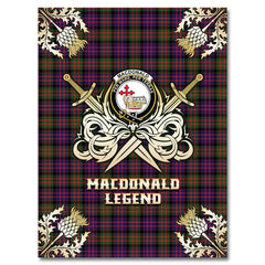 MacDonald Modern Tartan Gold Courage Symbol Blanket