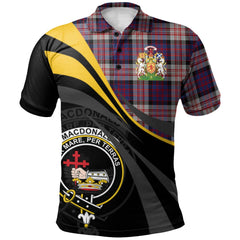 MacDonald Pattern of Plaids Tartan Polo Shirt - Royal Coat Of Arms Style