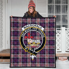 MacDonald Pattern of Plaids Tartan Crest Quilt