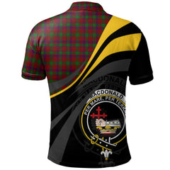 MacDonald of Aird and Valley Tartan Polo Shirt - Royal Coat Of Arms Style