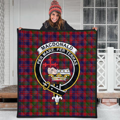 MacDonald of Boisdale Tartan Crest Quilt