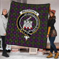 MacDonald of Clanranald Tartan Crest Quilt