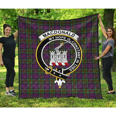 MacDonald of Clanranald Tartan Crest Quilt