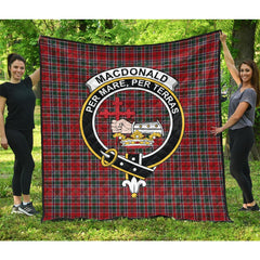 MacDonald of Lochmaddy Tartan Crest Quilt