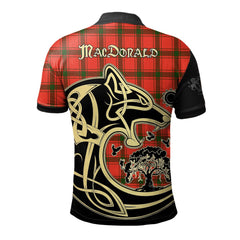 MacDonald of Sleat Tartan Polo Shirt Viking Wolf